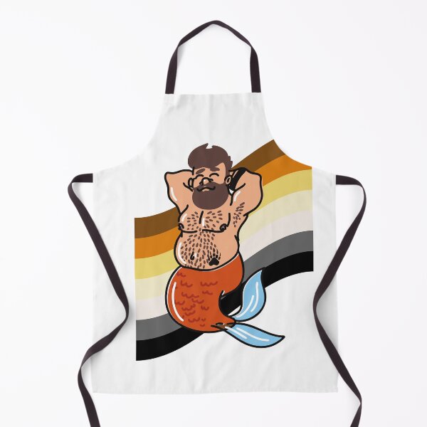 Item preview, Chill Bear Merman – Gay Bear Pride Illustration designed and sold by ItalianCub.