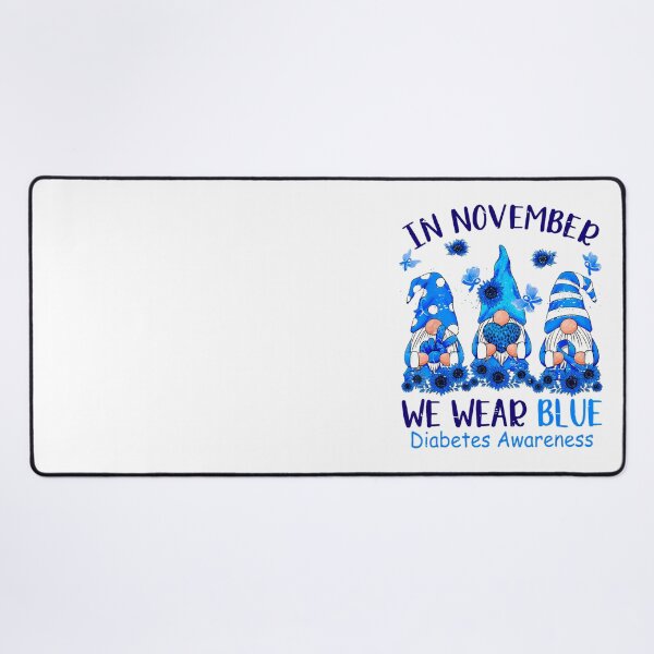Item preview, Vintage Style Quote Month Bow November Support Blue designed and sold by Williammarger.