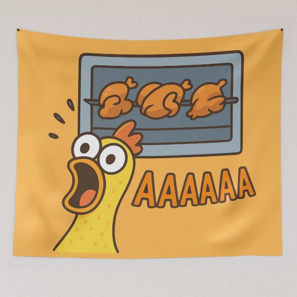 Item preview, Rubber Chicken Horror – Funny Meme Design designed and sold by Ivy-Triggs.