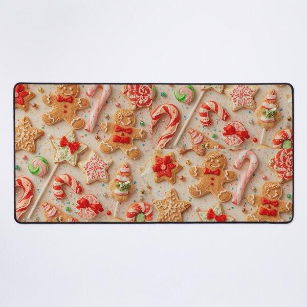 Item preview, Festive Christmas Cookies and Candy Pattern – Colorful Holiday Treats Scene designed and sold by PixelVibe782.
