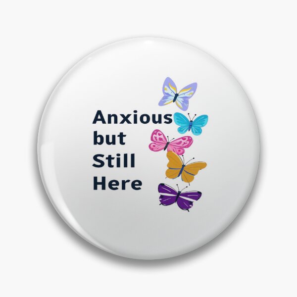 Item preview, Anxious but Still Here – Emotional Aesthetic Art Print designed and sold by GoxyVision.