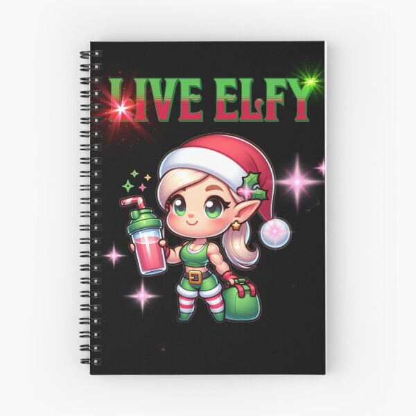 Item preview, Christmas elf with protein shake designed and sold by BritishDelights.