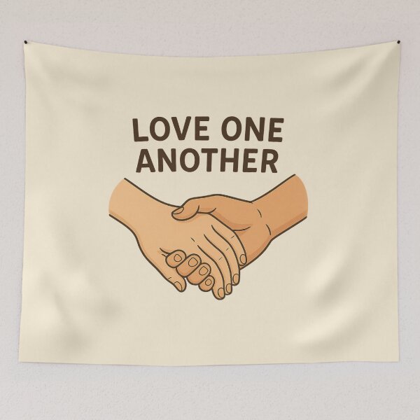 Item preview, Love One Another – Inspirational Christian Quote Art designed and sold by mariannrina.