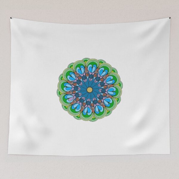 Item preview, Coloring page mandala outline drawing for art therapy and meditation. Circular ornament designed and sold by nongsao4.