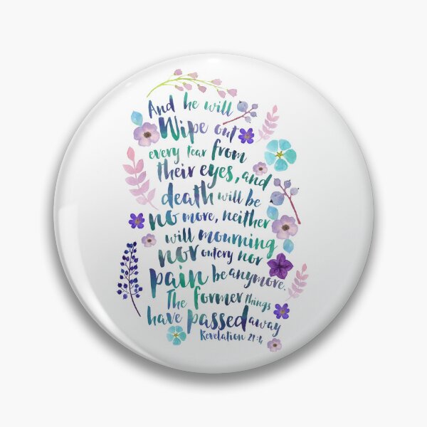 Item preview, Revelation 21:4 (Purple Flowers) designed and sold by Paper Bee Gift Shop.