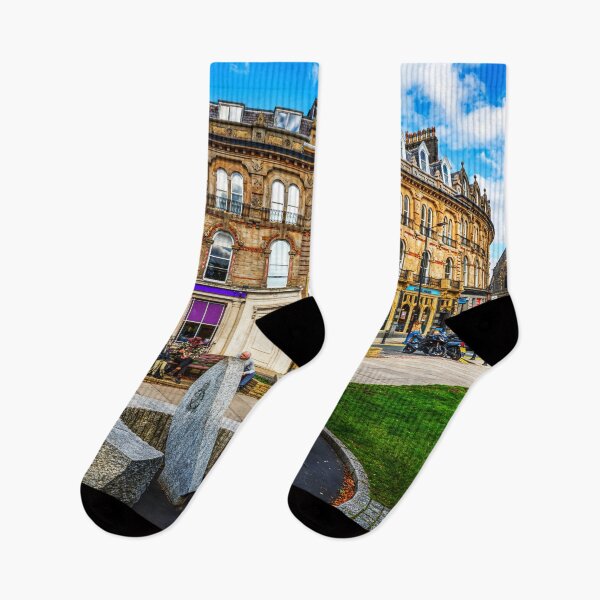 Item preview, Bustling Street Scene in Harrogate, Yorkshire, England designed and sold by Paul Thompson Photography.