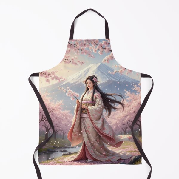 Item preview, Konohanasakuya-hime – Japanese Cherry Blossom Goddess Art / Mythical Fantasy Illustration designed and sold by Mori-no-Akari.