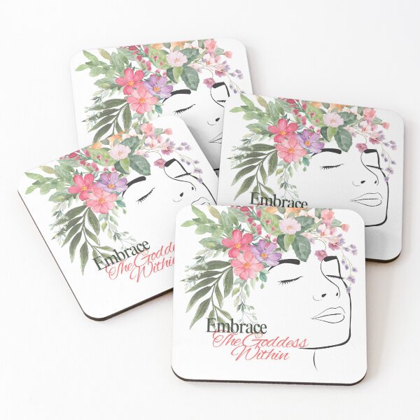 Item preview, "Embrace the Goddess Within You" T-Shirt | Flower Crown Art & Feminine Power Tee designed and sold by KJKwasniak.