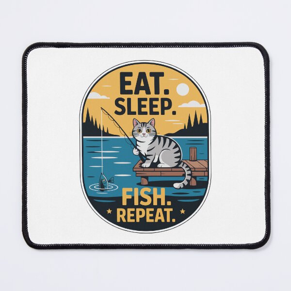 Item preview, Eat. Sleep. Fish. Repeat. designed and sold by Win Hardy.