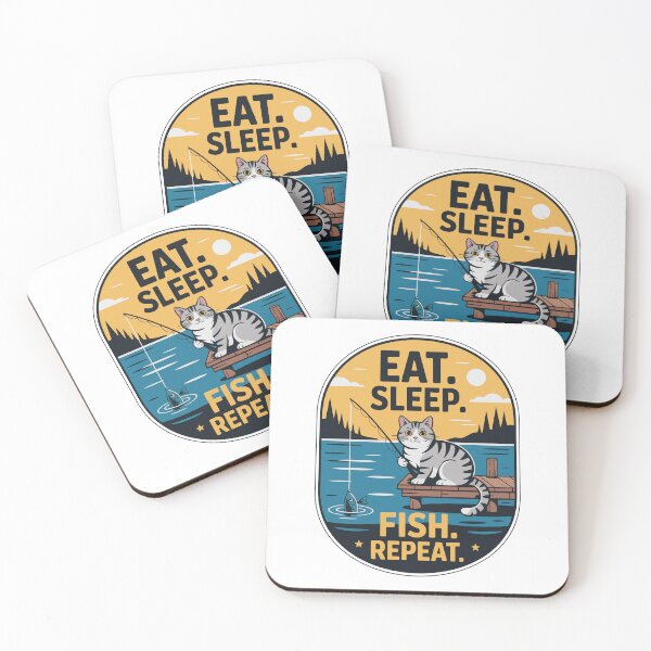 Item preview, Eat. Sleep. Fish. Repeat. designed and sold by Win Hardy.
