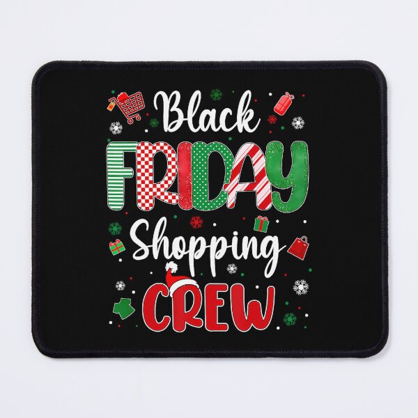 Item preview, Friday 2025 Holiday Sale Funny Happy Shopping Christmas Black designed and sold by Kraigsarina.