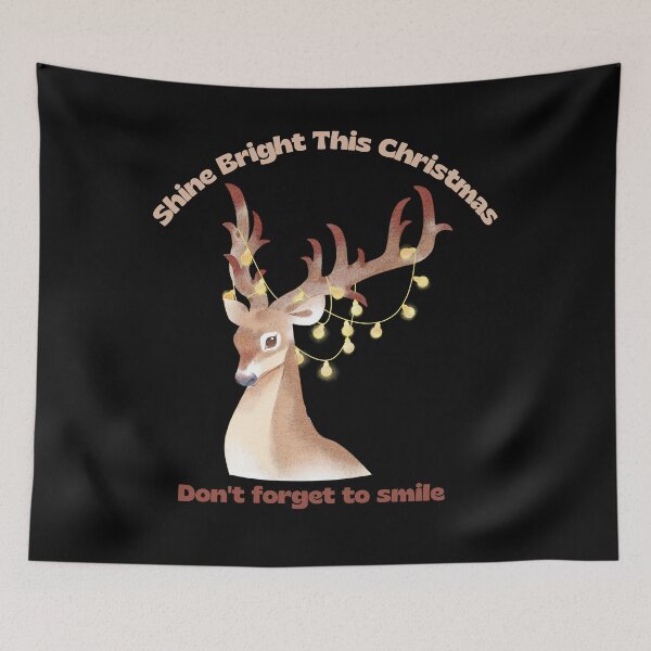 Item preview, Shine Bright This Christmas Cute Reindeer holiday winter design  designed and sold by MegiSmile.