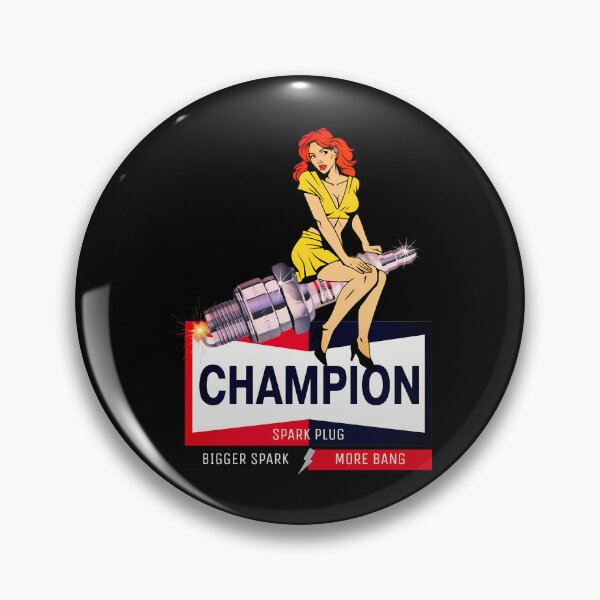 Item preview, Champion Spark Plug Girl Logo designed and sold by MyrtieDicki.