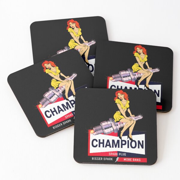 Item preview, Champion Spark Plug Girl Logo designed and sold by MyrtieDicki.