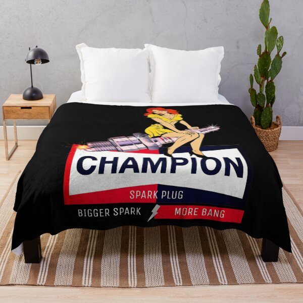 Item preview, Champion Spark Plug Girl Logo designed and sold by MyrtieDicki.