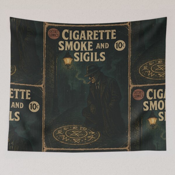 Item preview, Occult Noir: Cigarette Smoke and Sigils designed and sold by bapupa.