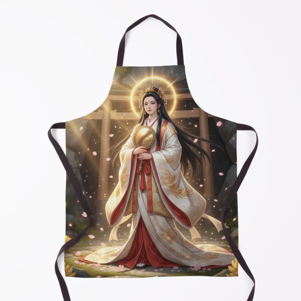 Item preview, Amaterasu – Japanese Sun Goddess of Light and Rebirth / Shinto Fantasy Art designed and sold by Mori-no-Akari.