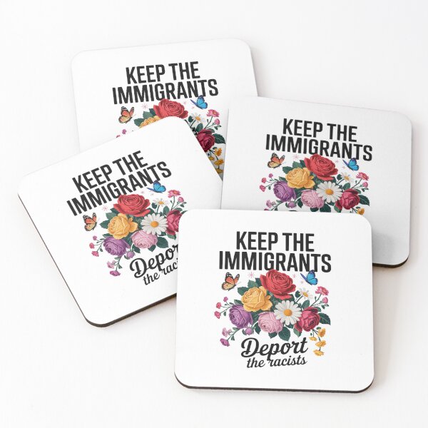 Item preview, Wildflower Keep The Immigrants Deport The Racists designed and sold by Veroniadic.