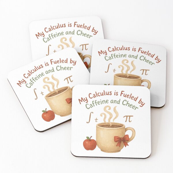 Item preview, My Calculus Is Fueled by Caffeine and Cheer | Funny Math Teacher Christmas Coffee Shirt designed and sold by Just You Tee | Say It Loud, Wear It Proud.