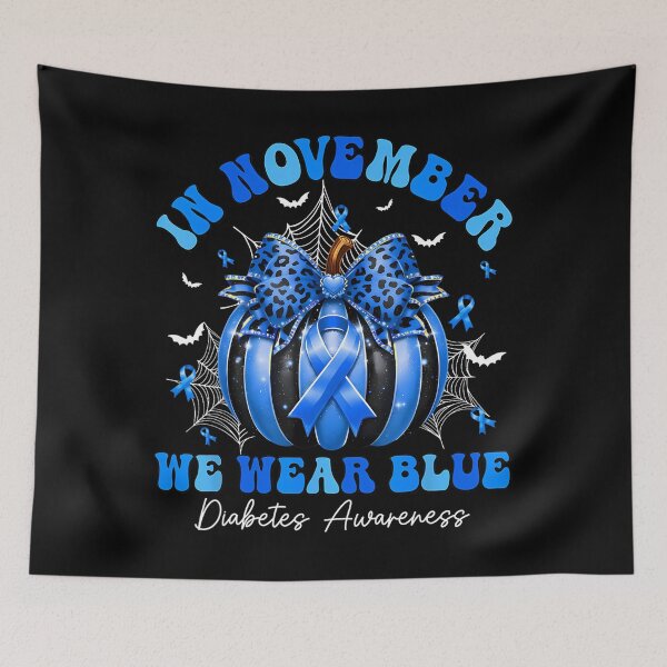 Item preview, Month Vintage November Blue Bow Quote Support Style designed and sold by Williammarger.