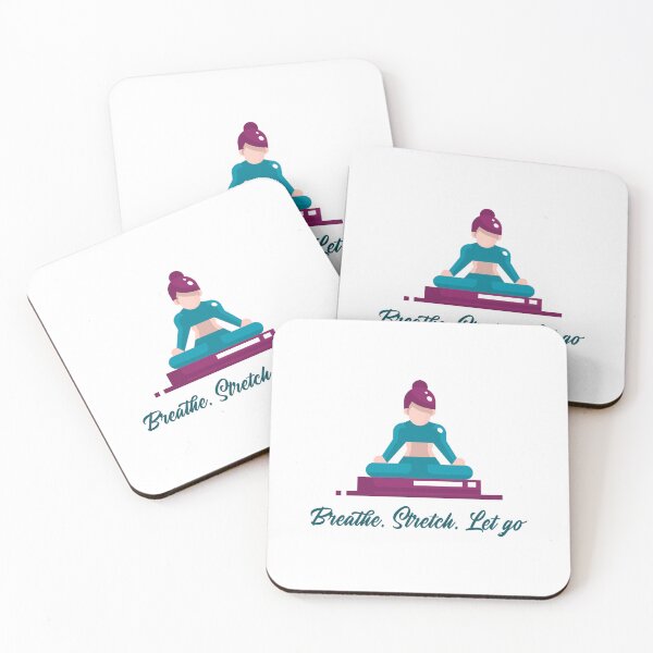 Item preview, Breathe. Stretch. Let Go. – Calming Yoga Pose Design for Mindful Living designed and sold by Ani-24.
