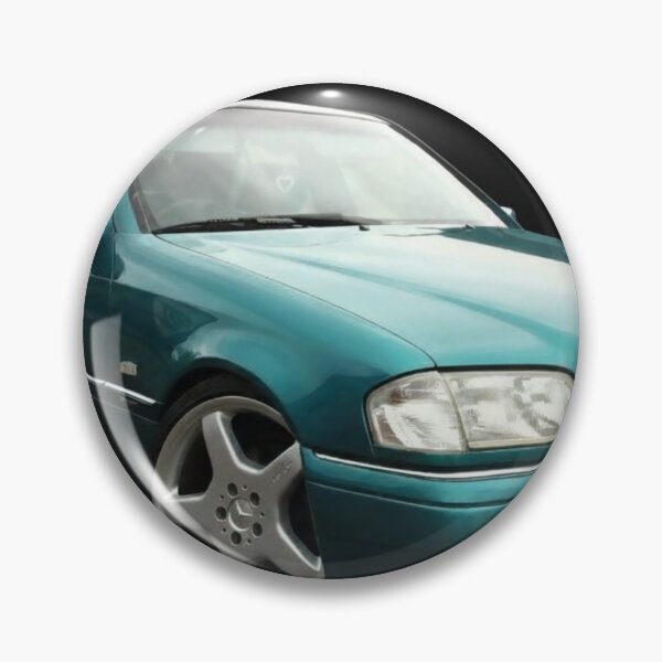 Item preview, Teal Mercedes W202 C36 AMG – Classic 90s Performance Sedan Art designed and sold by northamptontech.