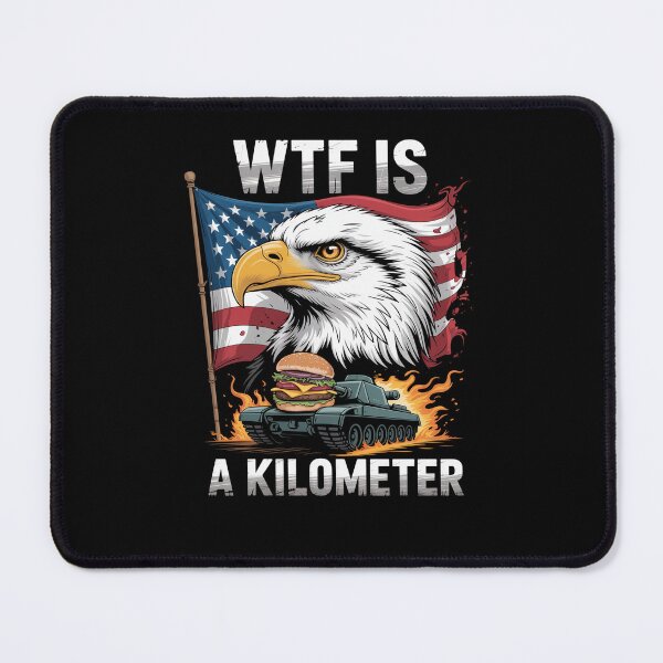 Item preview, Wtf Is A Kilometer Eagle Badge American designed and sold by Veroniadic.