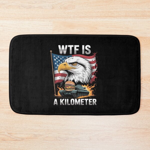 Item preview, Wtf Is A Kilometer Eagle Badge American designed and sold by Veroniadic.