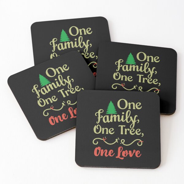 Item preview, One Family One Tree One Love Christmas Quote designed and sold by DavidTeeStudio.