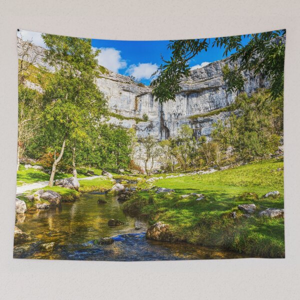 Item preview, Scenic Trail by Limestone Cliffs At Malham Cove, Yorkshire, England designed and sold by Paul Thompson Photography.