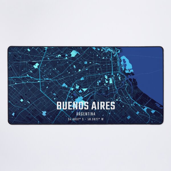 Item preview, Buenos Aires Midnight City Map designed and sold by HomeLivingCo.
