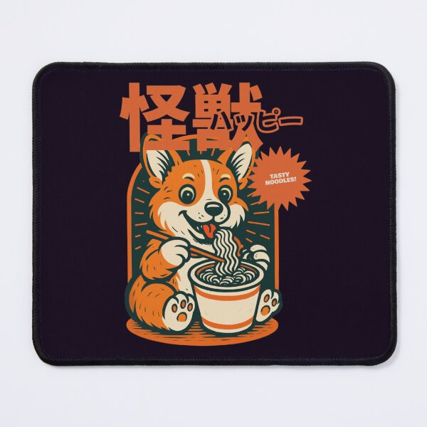 Item preview, Cute Corgi Eating Noodles – Kawaii Ramen Dog Design designed and sold by TheRamesCo.
