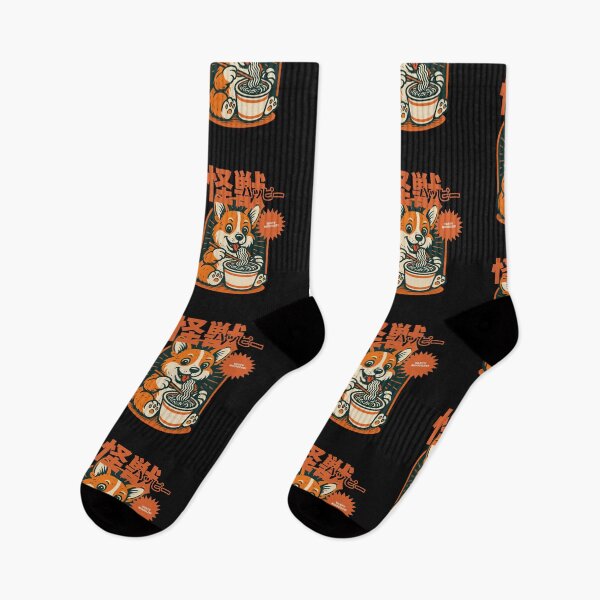 Item preview, Cute Corgi Eating Noodles – Kawaii Ramen Dog Design designed and sold by TheRamesCo.