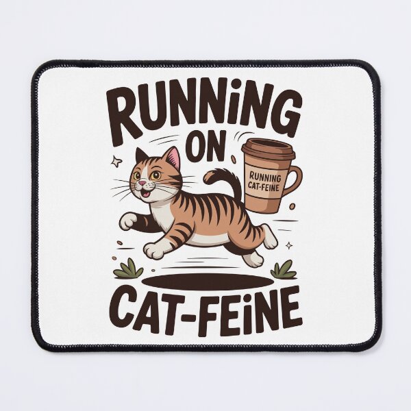 Item preview, Running on Cat-feine designed and sold by Win Hardy.