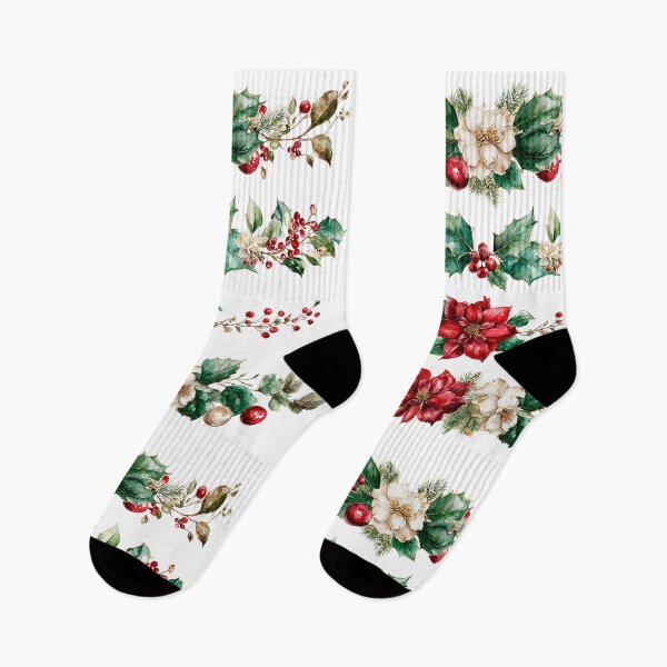 Item preview,  Festive Floral Christmas Berry Garland Illustration designed and sold by Anastasiia Yurevych.