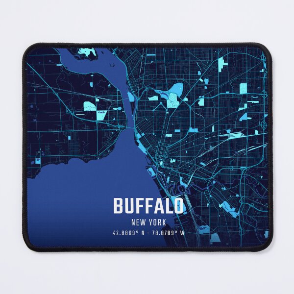 Item preview, Buffalo Midnight City Map designed and sold by HomeLivingCo.