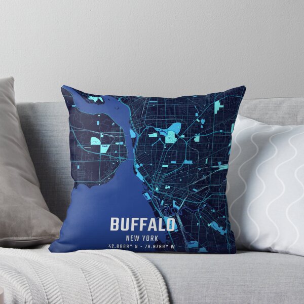 Item preview, Buffalo Midnight City Map designed and sold by HomeLivingCo.