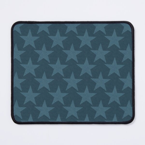 Item preview, Faux dark blue denim textured look with light wash star print all over designed and sold by PrettywithColor.