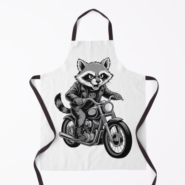Item preview, "Crazy Raccoon on the Run" – Wild Biker Vibes designed and sold by SilexStudio.