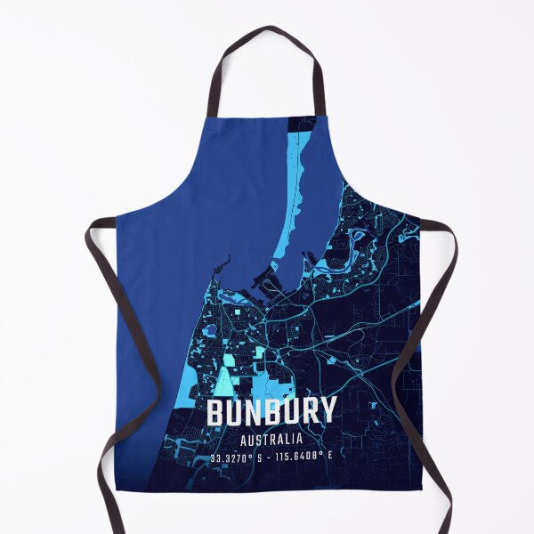 Item preview, Bunbury Midnight City Map designed and sold by HomeLivingCo.