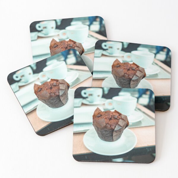Item preview, Decadent Chocolate Muffin Morning Coffee Break Photo designed and sold by MDB_Shop.