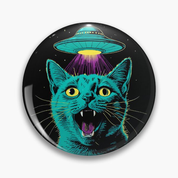 Item preview, Vintage UFO Cat  designed and sold by TheSamuraiCat.