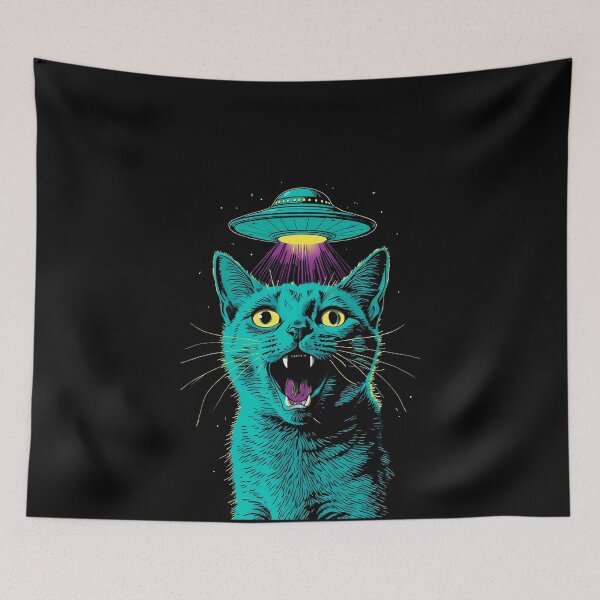Item preview, Vintage UFO Cat  designed and sold by TheSamuraiCat.