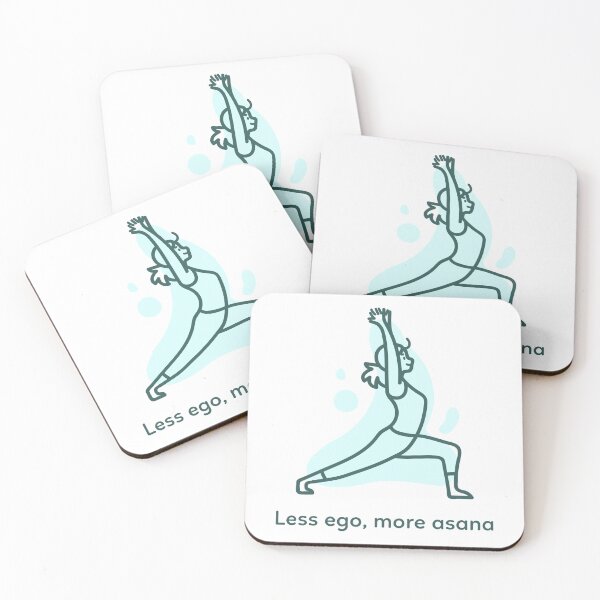 Item preview, Less Ego, More Asana – Inspirational Yoga Design for Mindful Practice designed and sold by Ani-24.