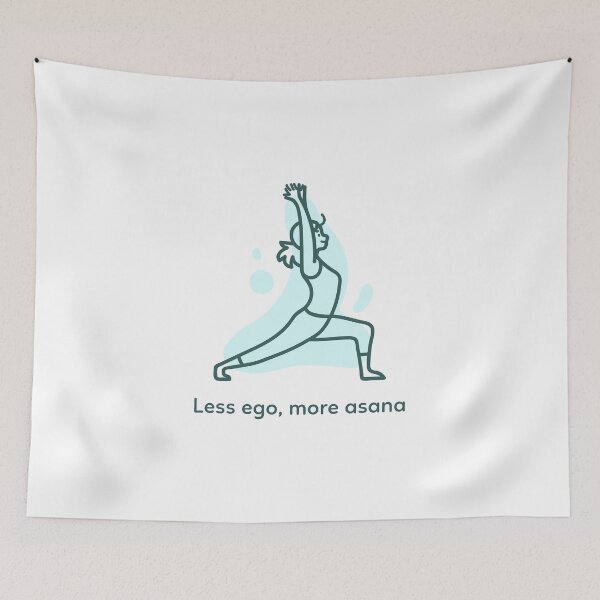 Item preview, Less Ego, More Asana – Inspirational Yoga Design for Mindful Practice designed and sold by Ani-24.