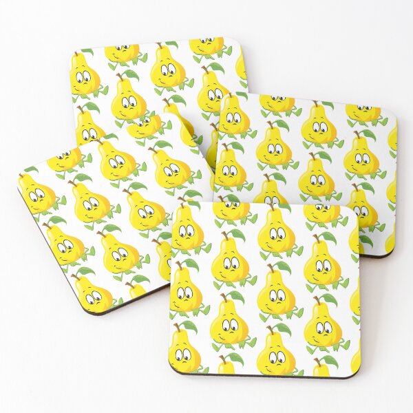 Item preview, Happy Pear Cartoon Character – Cute Fruit Illustration designed and sold by dnyl.