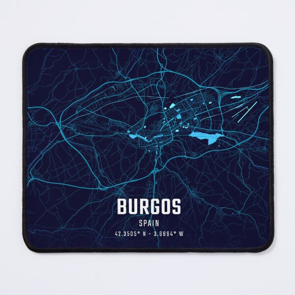 Item preview, Burgos Midnight City Map designed and sold by HomeLivingCo.
