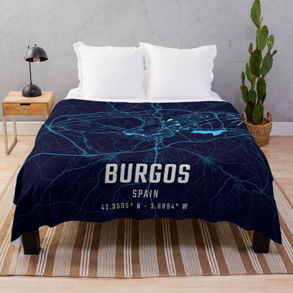 Item preview, Mapa de la ciudad de Burgos a medianoche designed and sold by HomeLivingCo.