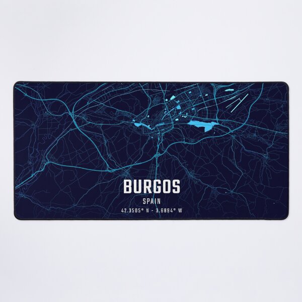 Item preview, Burgos Midnight City Map designed and sold by HomeLivingCo.
