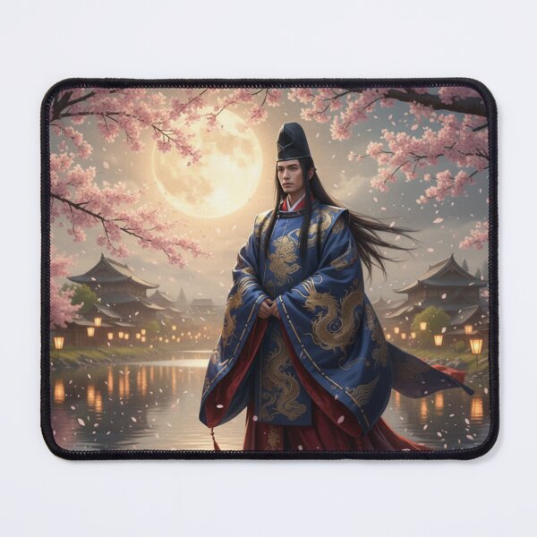 Item preview, Abe no Seimei – Japanese Onmyoji under the Moonlight | Fantasy Art by Mori no Akari designed and sold by Mori-no-Akari.
